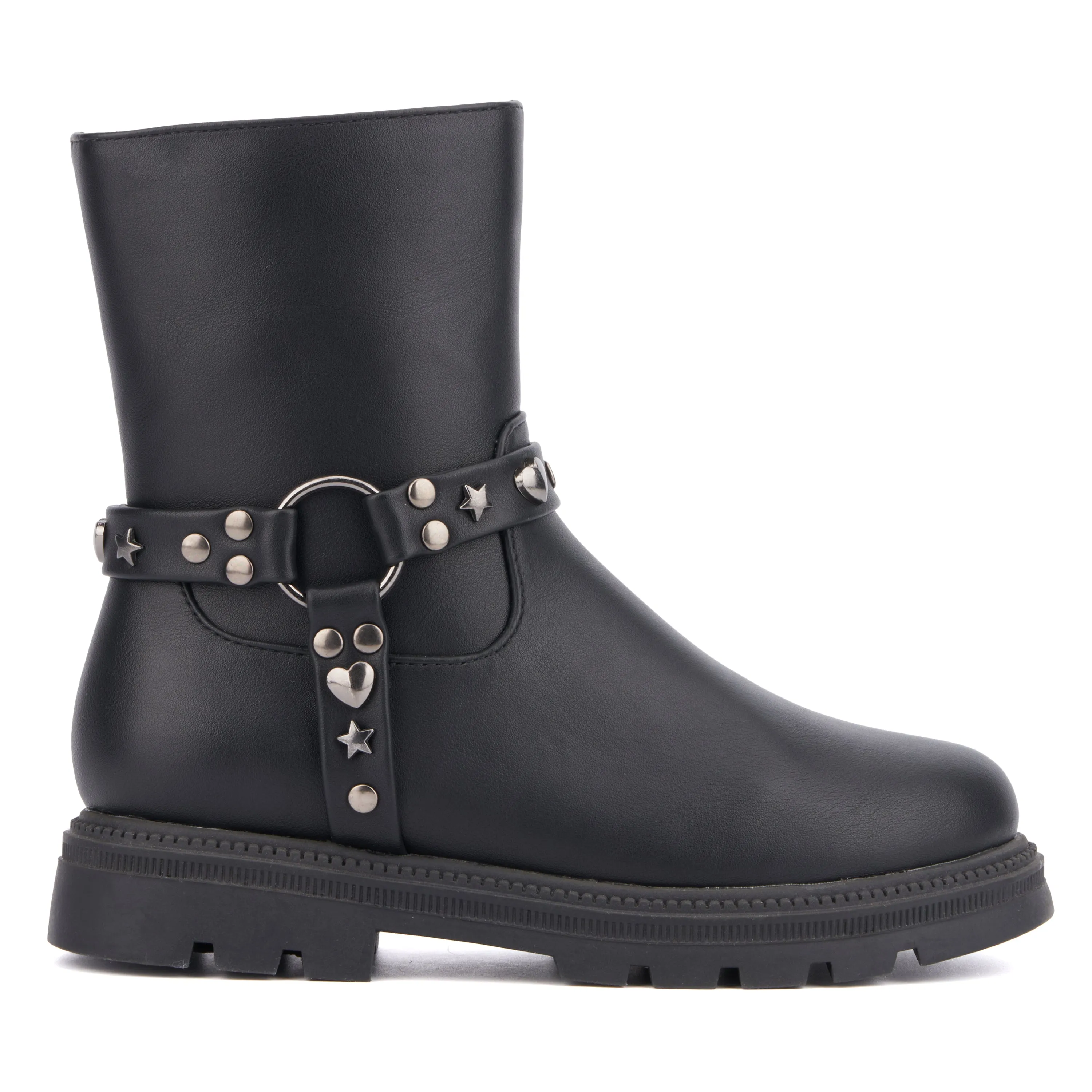 Girl's Harness Lug Sole Boot