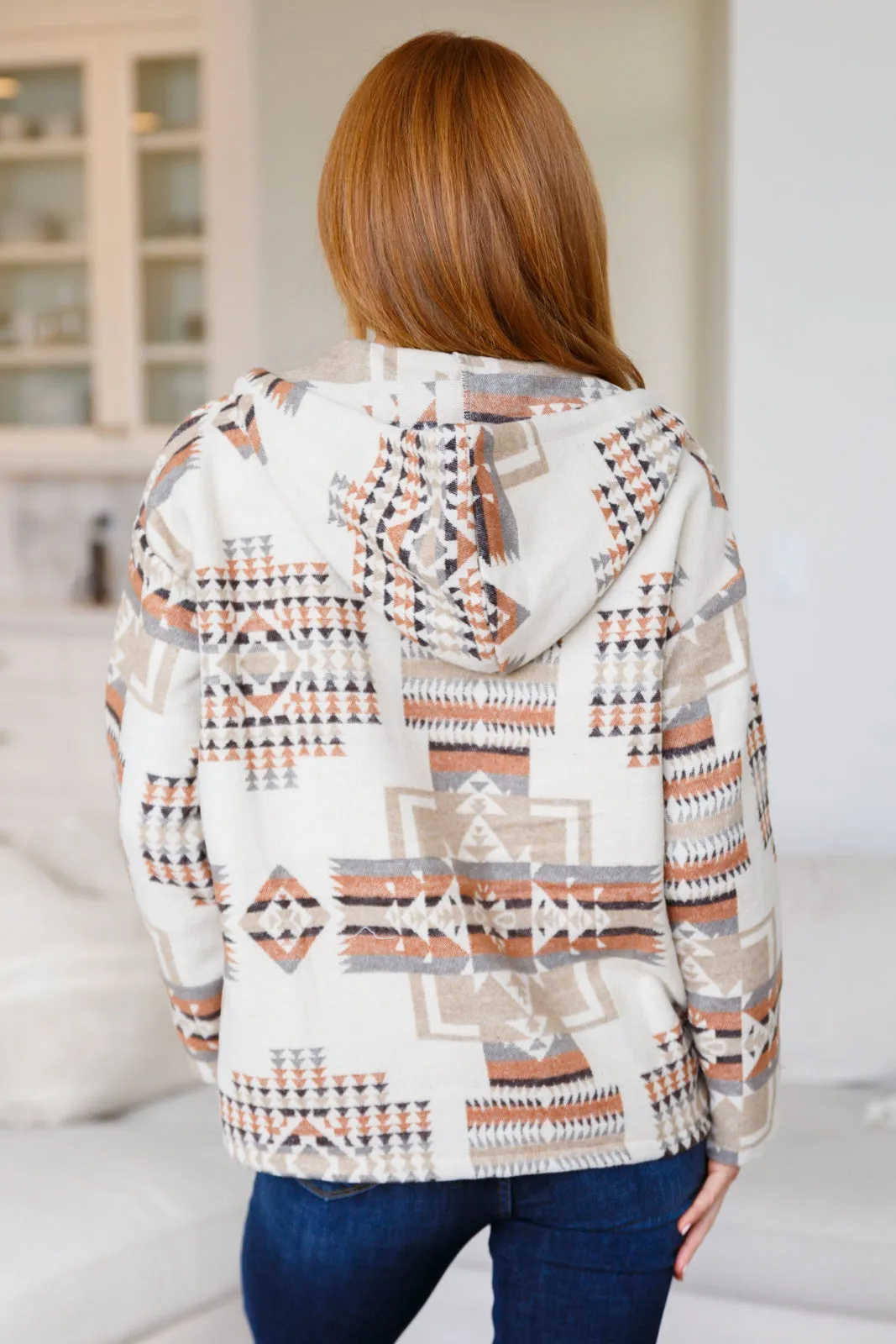 Hazel Blues® |  Just Going For It Aztec Hoodie