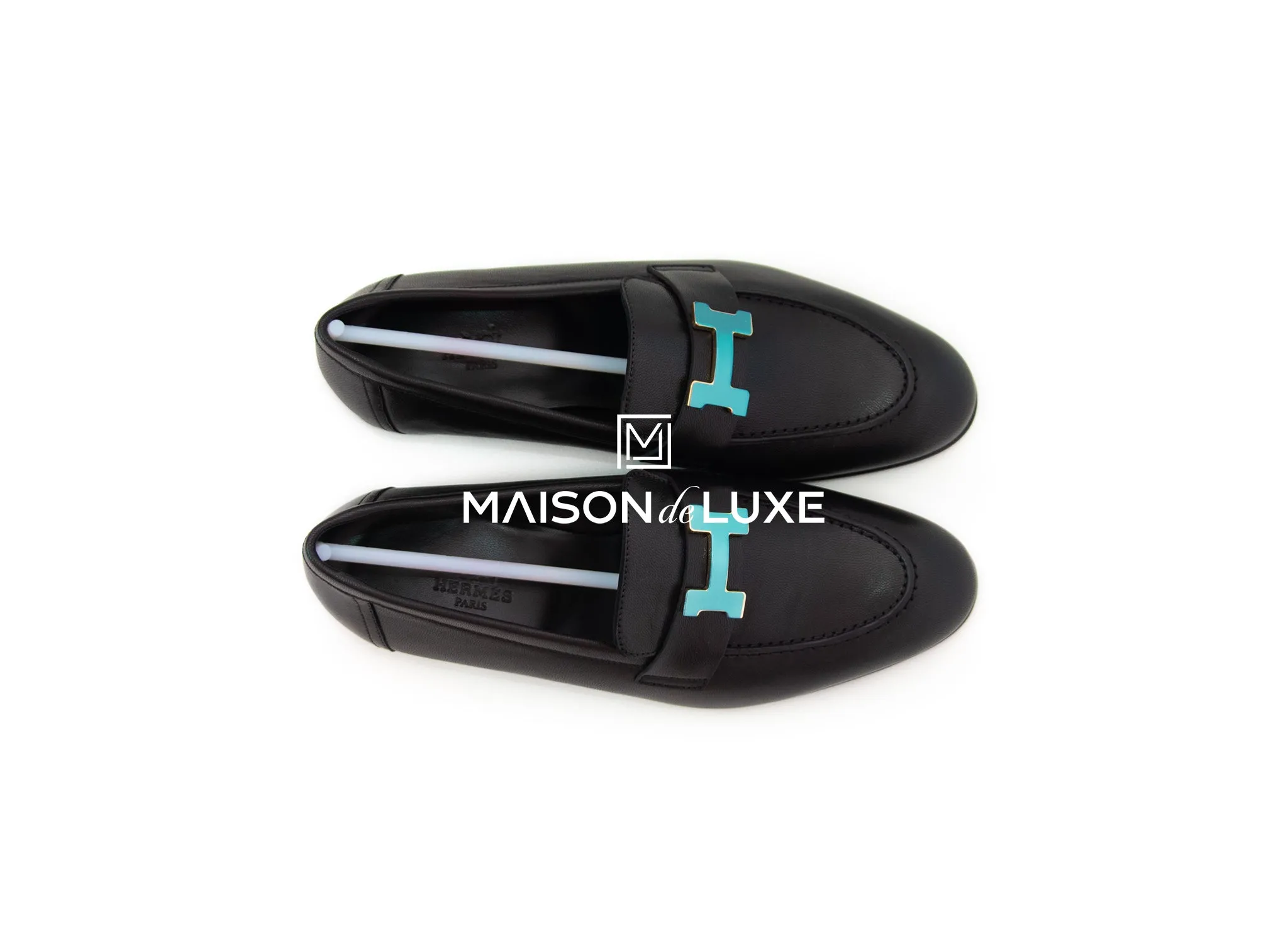 Hermes Women's Black Paris Loafer 36