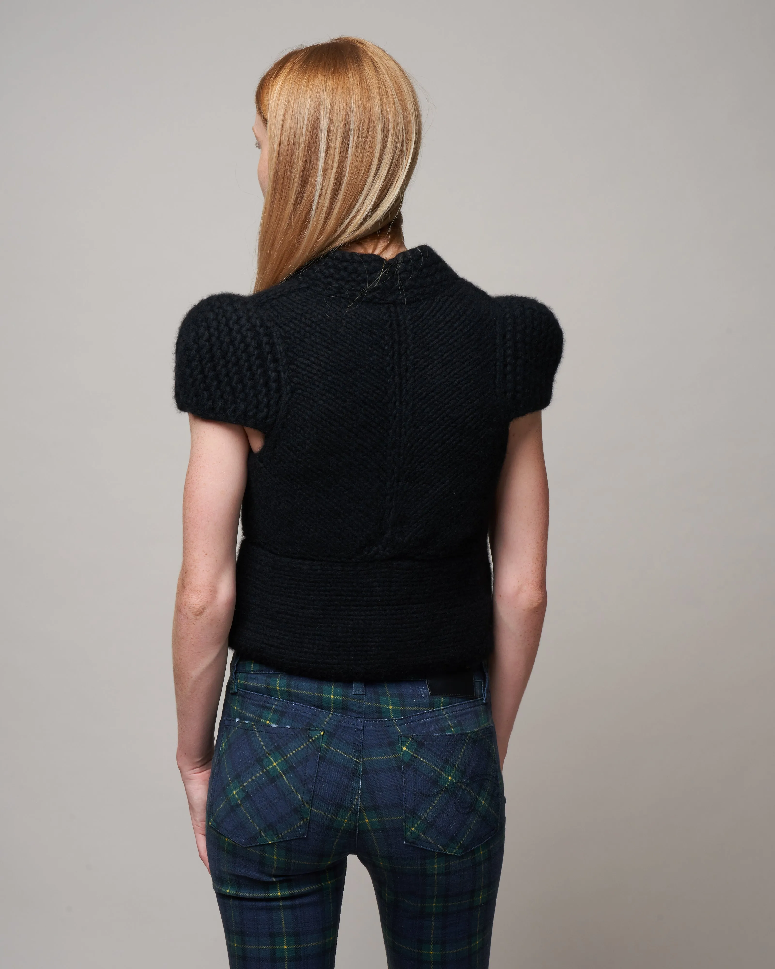 holly coat - black