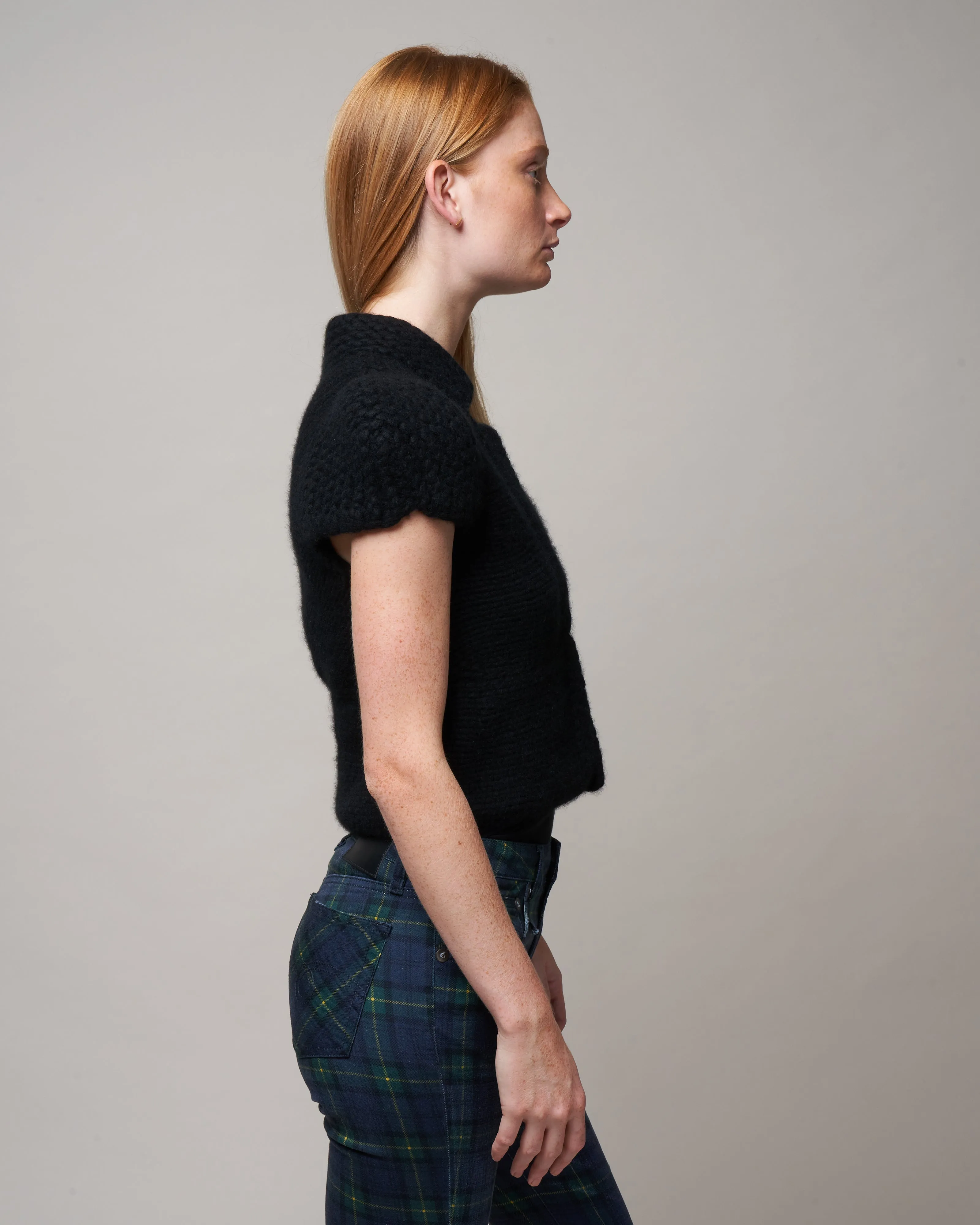 holly coat - black