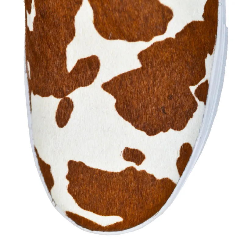 HOLLY Rust Cowhair Women's Hightop