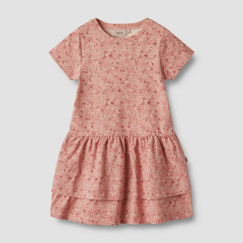 Jersey Dress S/s Johanna Rosette Flowers