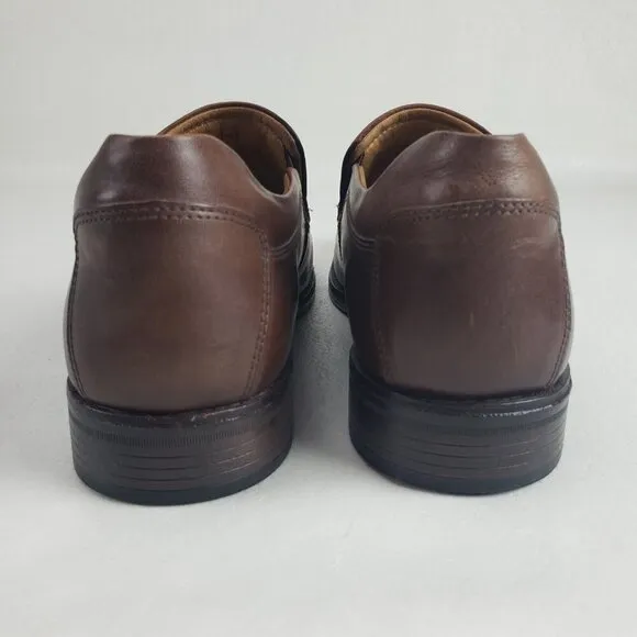 Johnston Murphy Lewis Venetian Loafer Mens 12 Brown Slip On Leather Dress Shoe