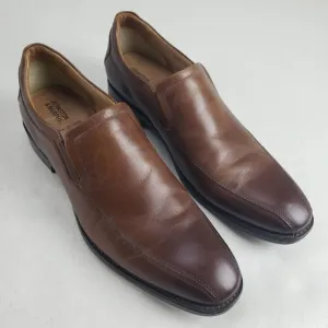 Johnston Murphy Lewis Venetian Loafer Mens 12 Brown Slip On Leather Dress Shoe