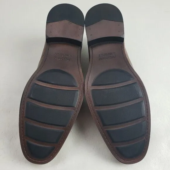 Johnston Murphy Lewis Venetian Loafer Mens 12 Brown Slip On Leather Dress Shoe