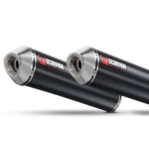 **Kawasaki ZZR 600 D 90-98 Round Slip-on Pair Carbon (EKA51CEM)