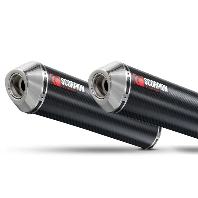 **Kawasaki ZZR 600 D 90-98 Round Slip-on Pair Carbon (EKA51CEM)