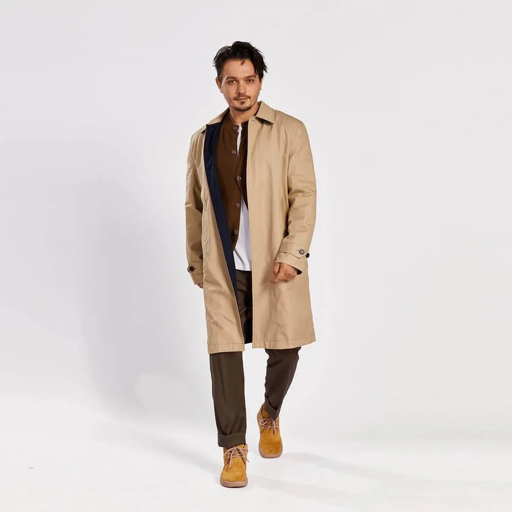 Khaki Cow Suede Lace-up Boots Bilbao Men