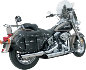 Khrome Werks 202355 3in. HP-Plus Slip-On Mufflers - Slant Down - Chrome