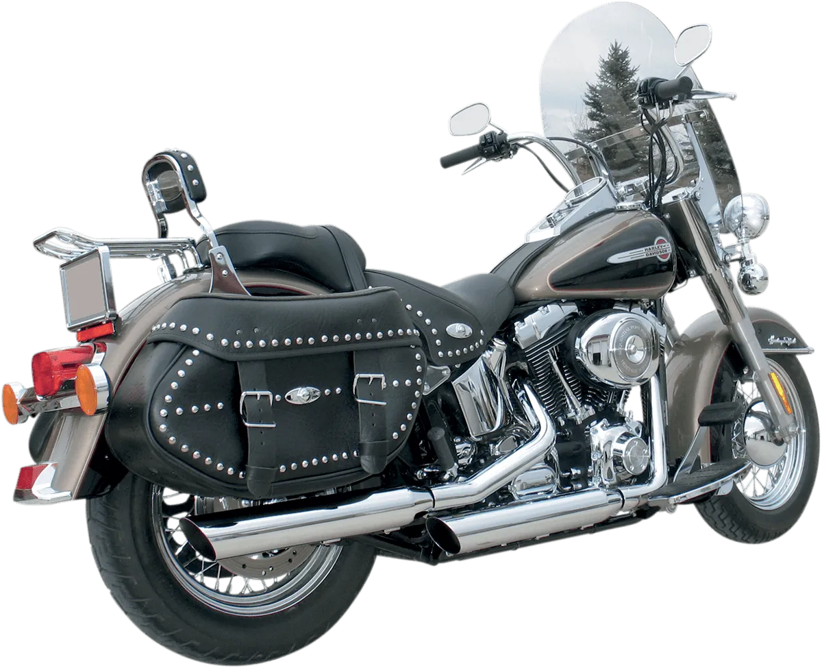 Khrome Werks 202355 3in. HP-Plus Slip-On Mufflers - Slant Down - Chrome