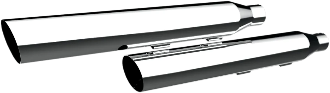Khrome Werks 202355 3in. HP-Plus Slip-On Mufflers - Slant Down - Chrome