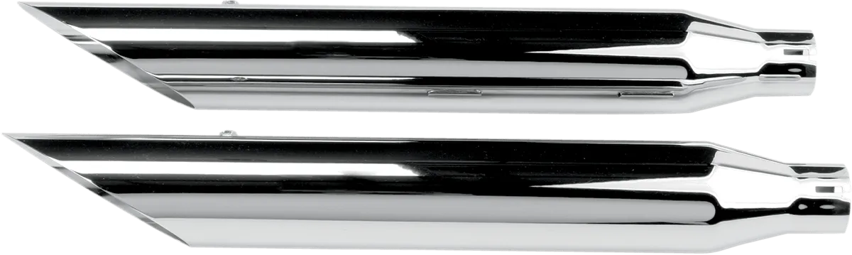 Khrome Werks 202355 3in. HP-Plus Slip-On Mufflers - Slant Down - Chrome