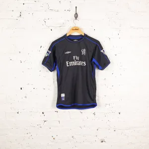 Kids Chelsea 2002 De Lucas Away Football Shirt - Black - L Boys