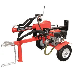 King KCG-20LS PowerForce Log Splitter - 20 Ton Splitting Force, 6.5 HP