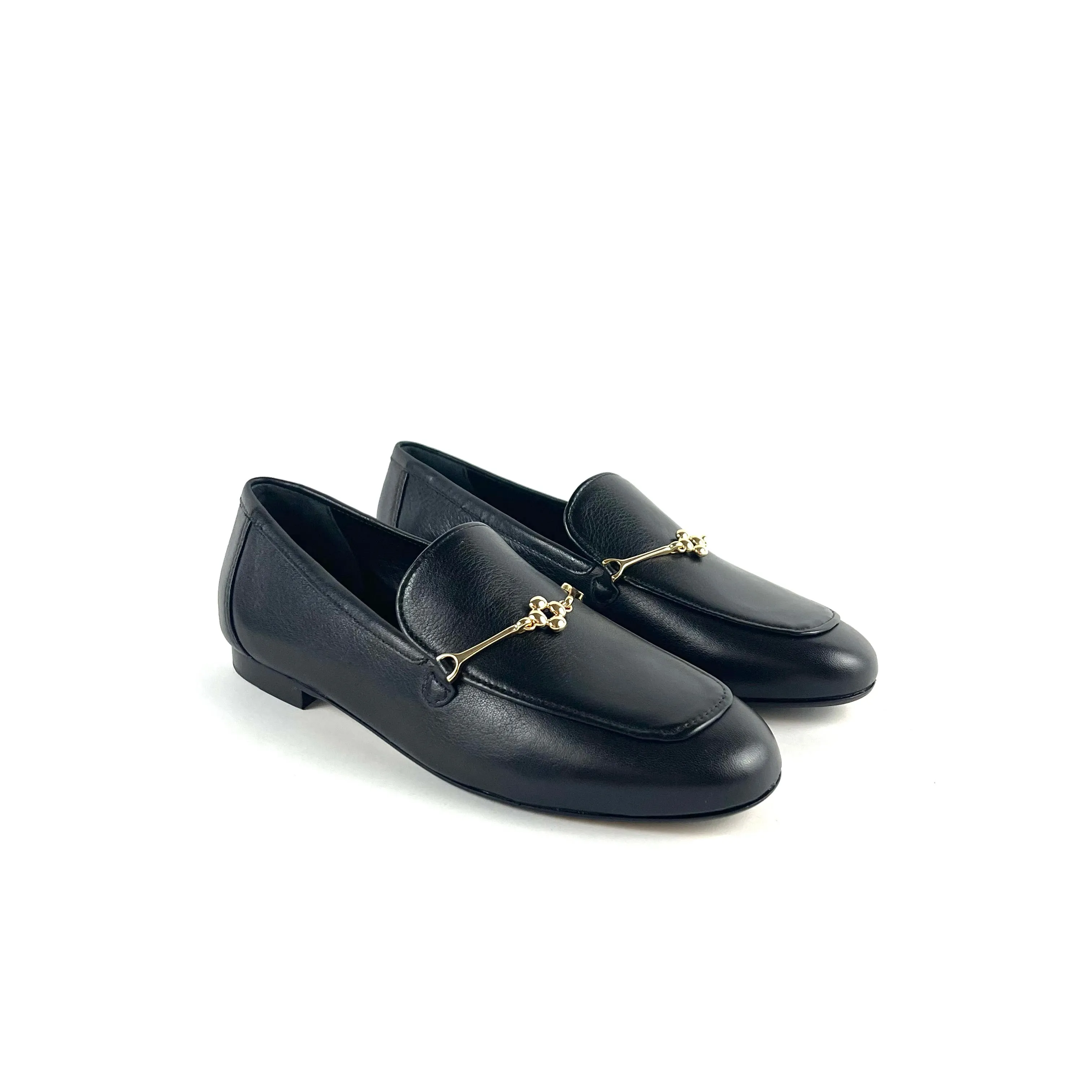 Larroude - Katherine Loafer (Black Leather)