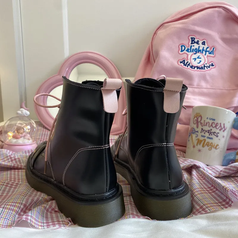 LOVE BLACK MARTIN BOOTS UB3143