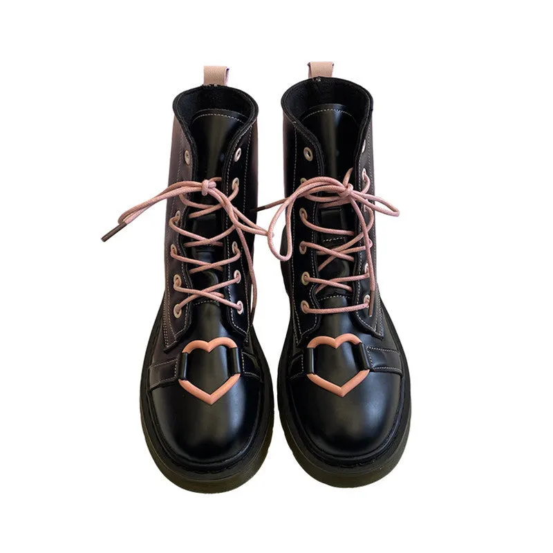 LOVE BLACK MARTIN BOOTS UB3143