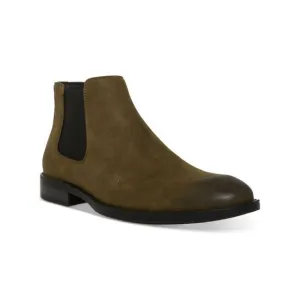 MADDEN Mens Green Cushioned Goring Maxxin Round Toe Block Heel Chelsea 13