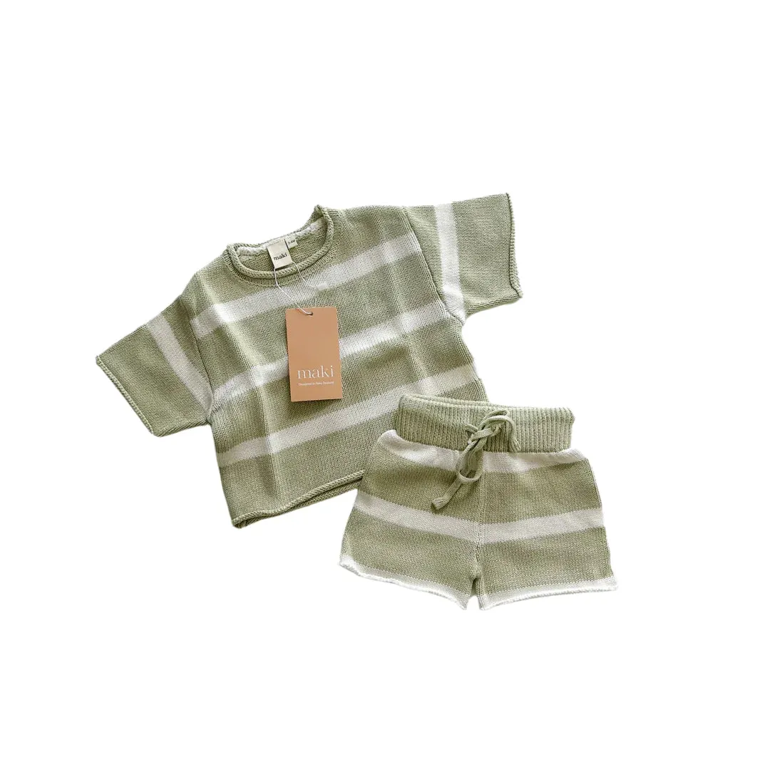 MAKI KNIT TOP PISTACHIO
