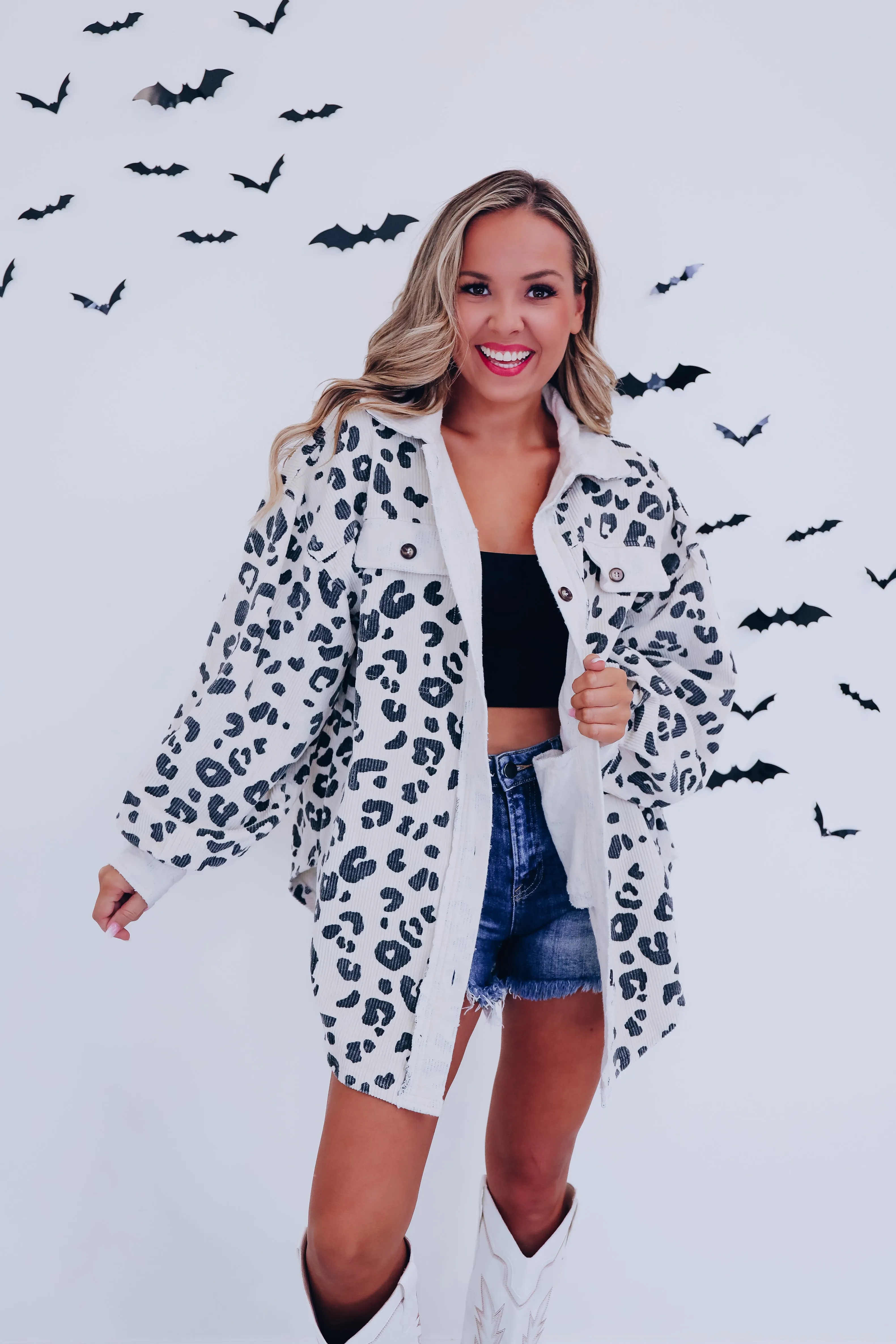 Milo Leopard Print Shacket - Oatmeal