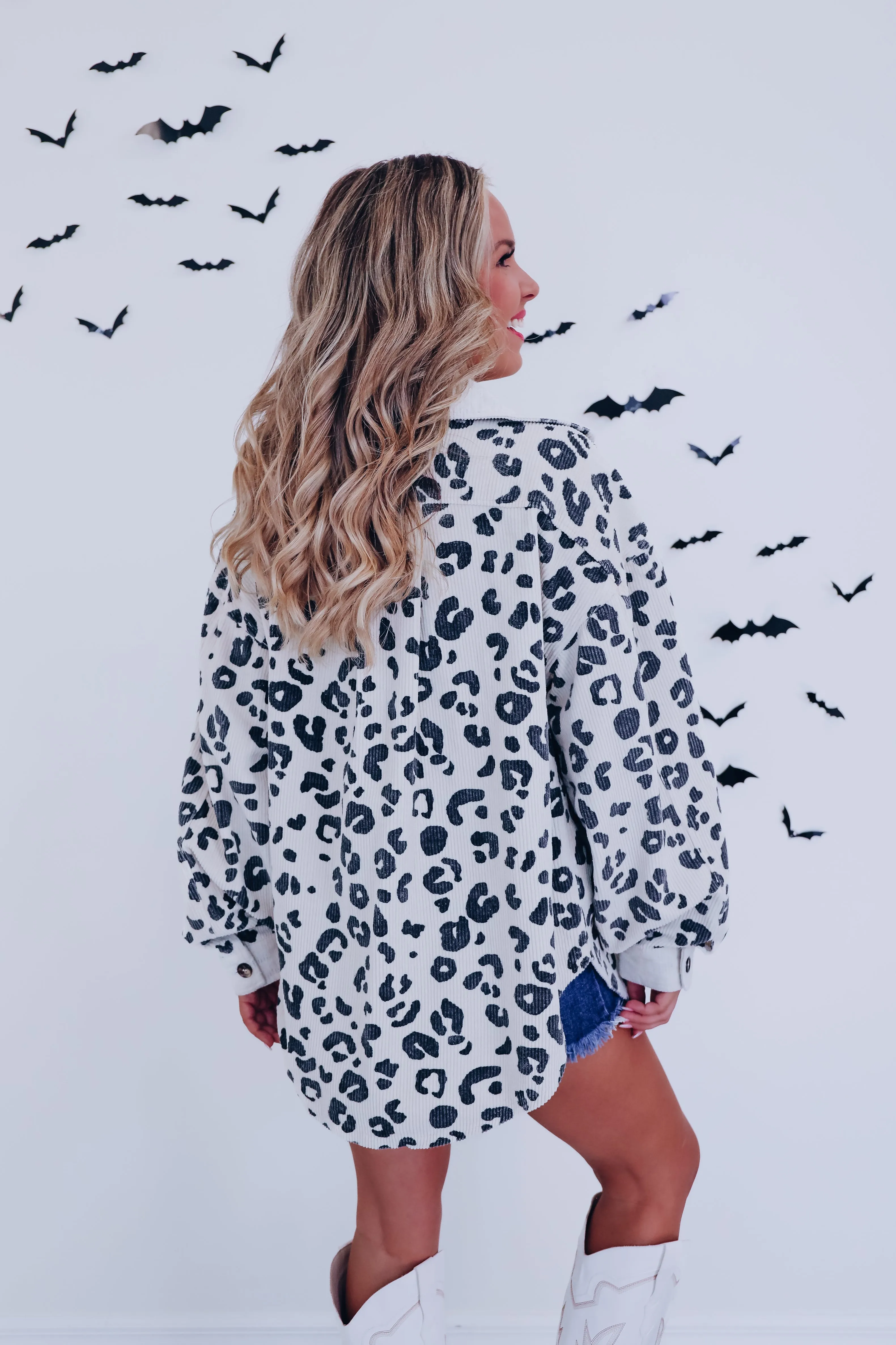 Milo Leopard Print Shacket - Oatmeal