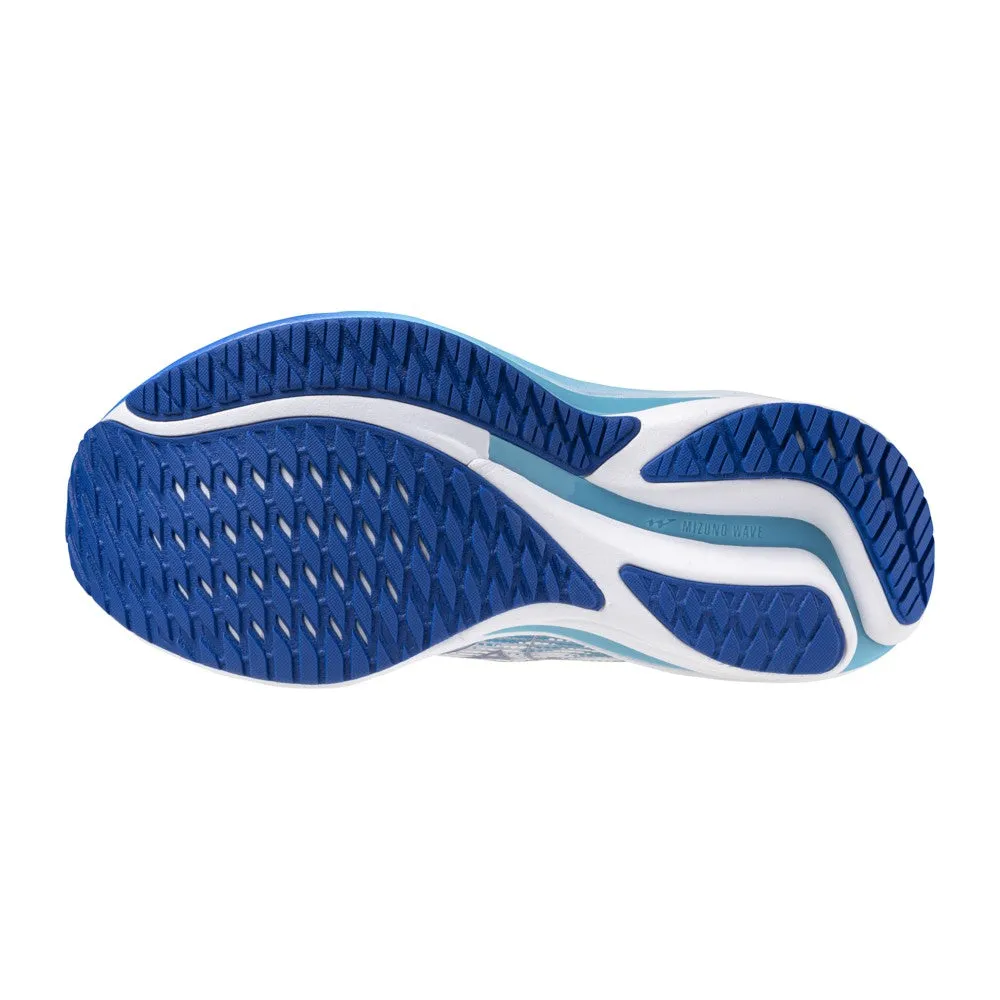 Mizuno Wave Rider 28 (Womens) - White/River Blue