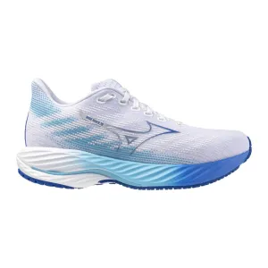Mizuno Wave Rider 28 (Womens) - White/River Blue