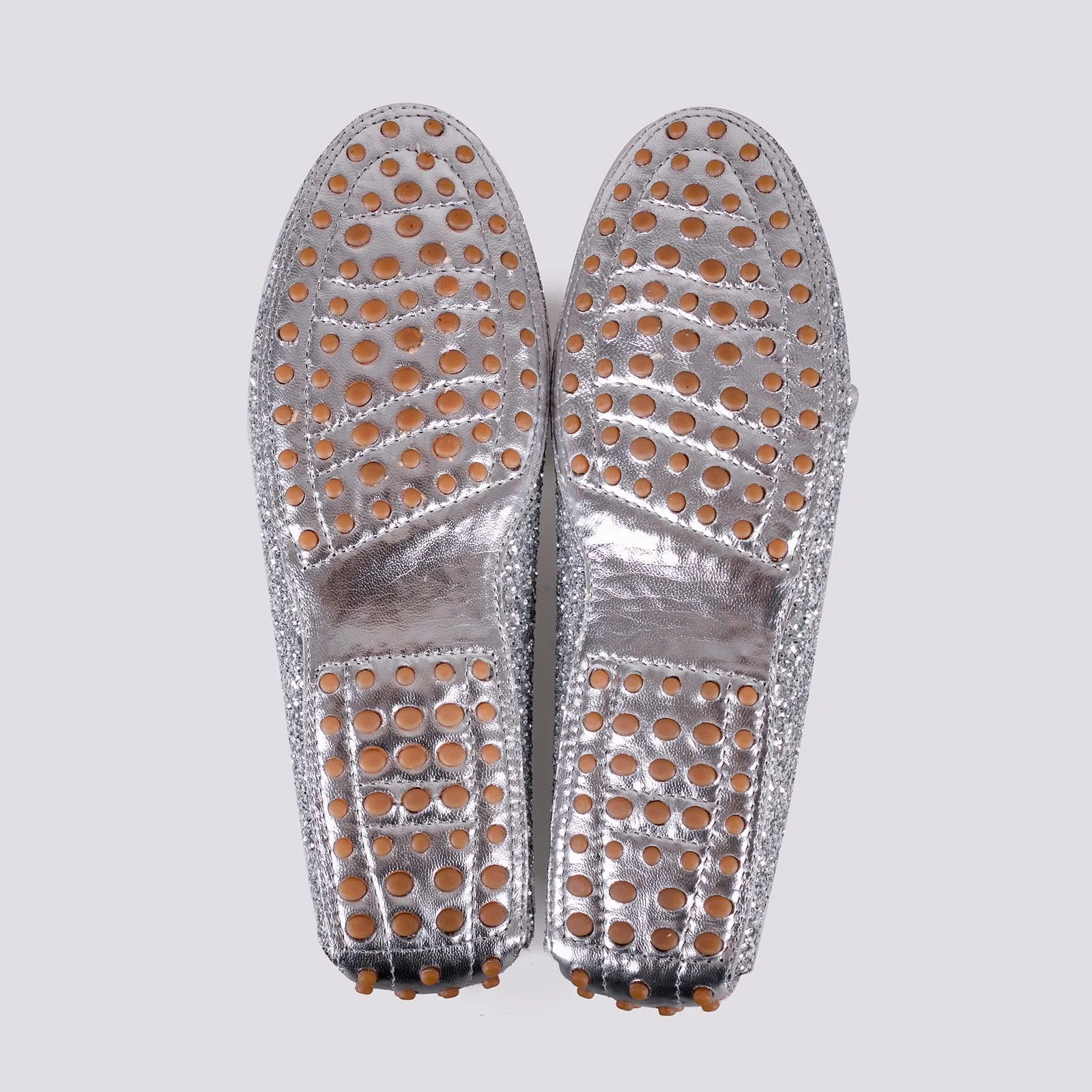 MOCASSINO CON GOMMINI IN GLITTER