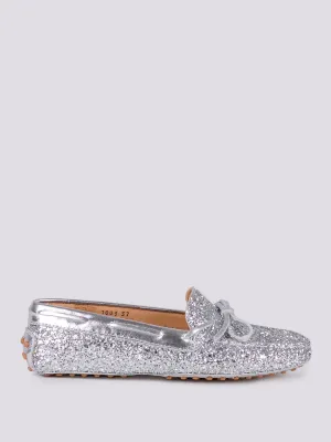 MOCASSINO CON GOMMINI IN GLITTER