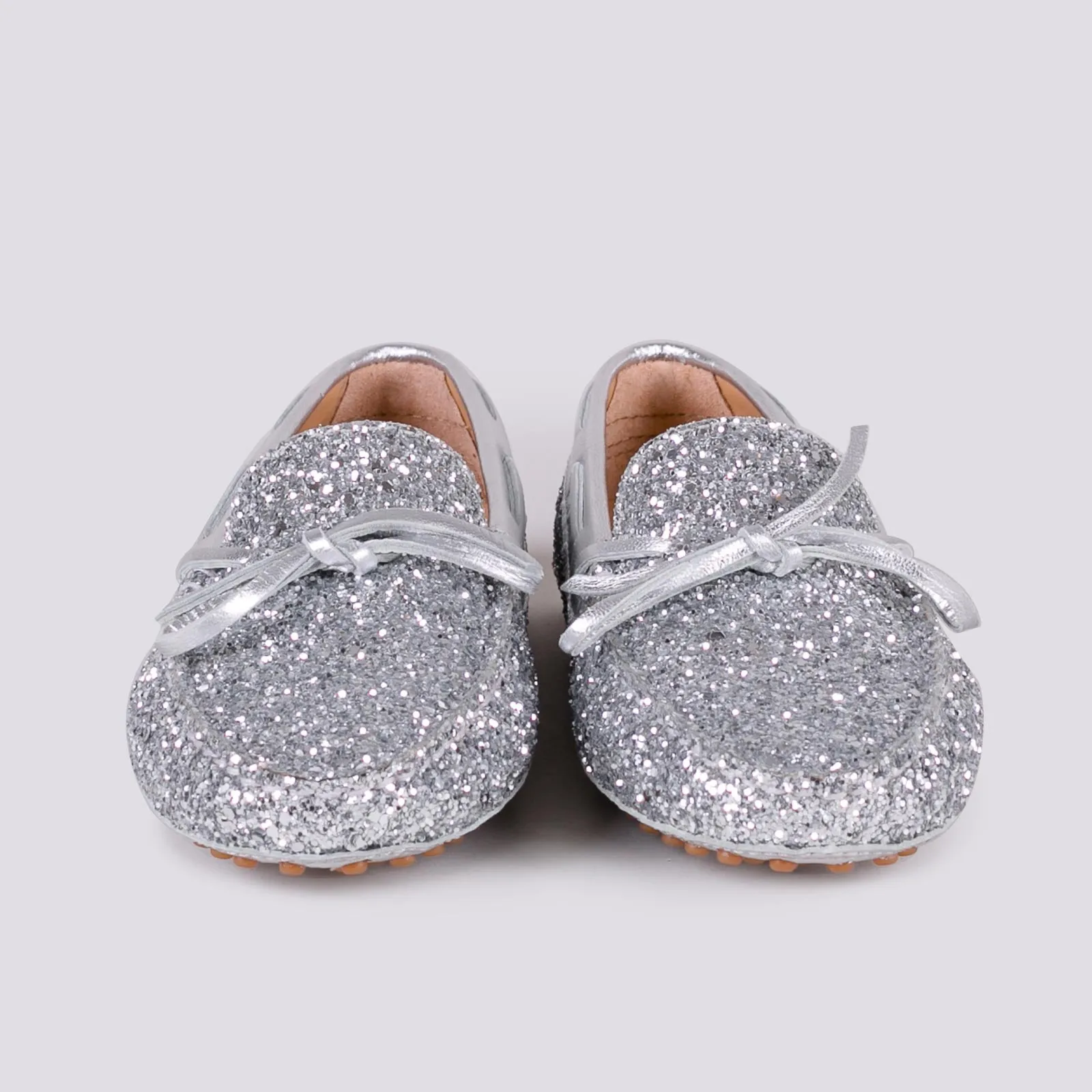 MOCASSINO CON GOMMINI IN GLITTER