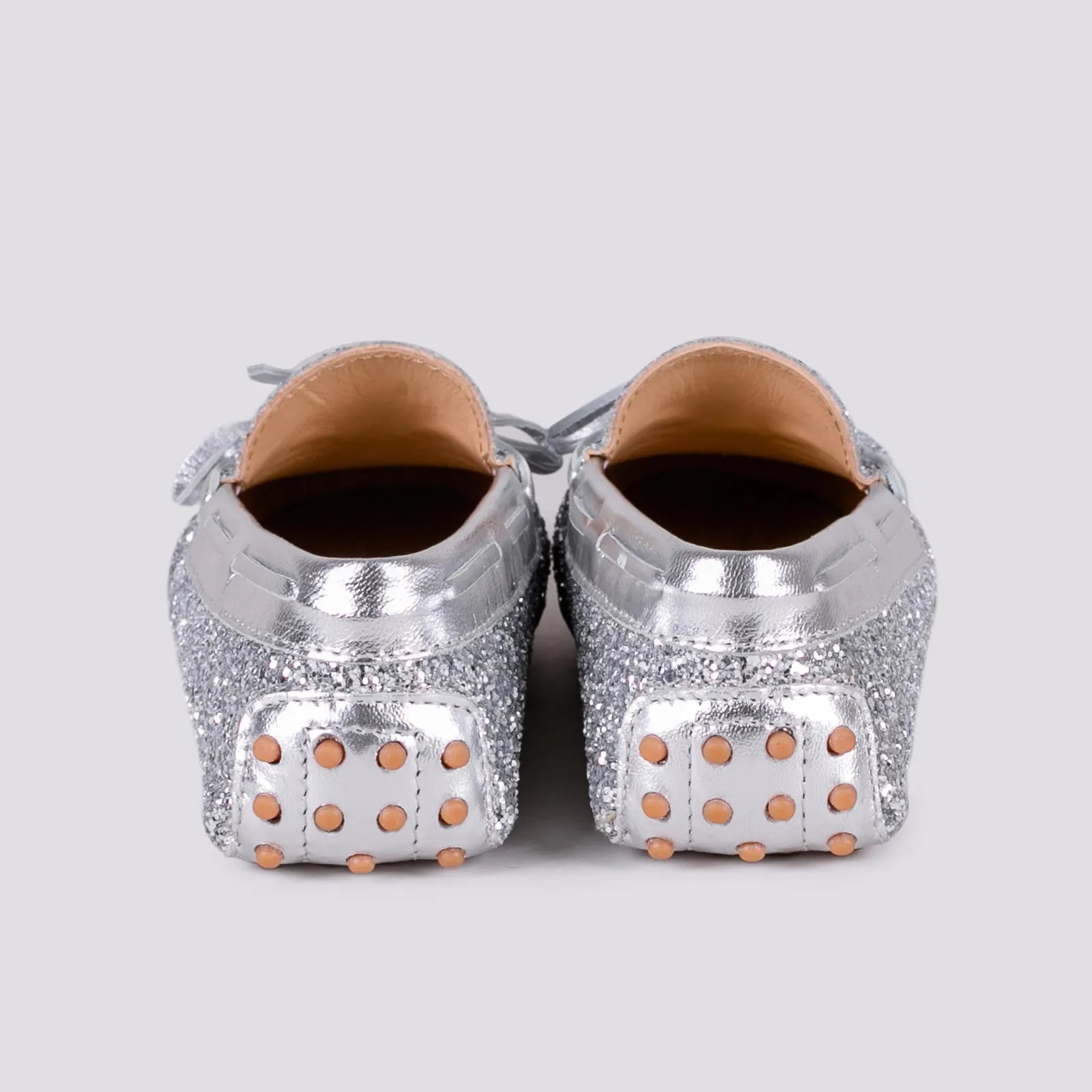 MOCASSINO CON GOMMINI IN GLITTER