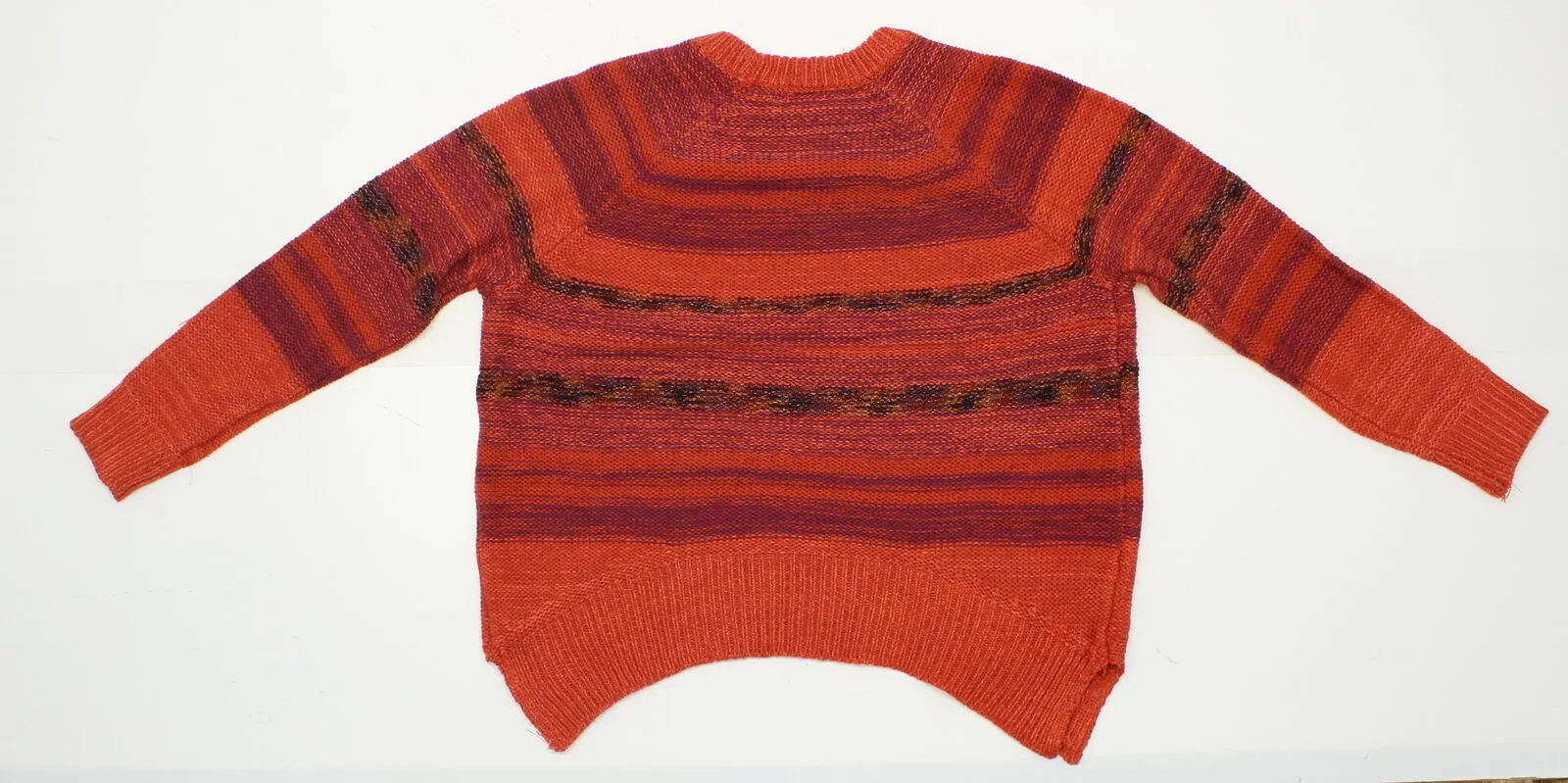 Mossimo Women's Spacedye Pullover Sweater Red Large
