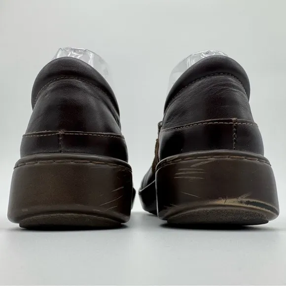NAOT Sea Brown Leather Mary Jane Loafer Size EU 39/US 8