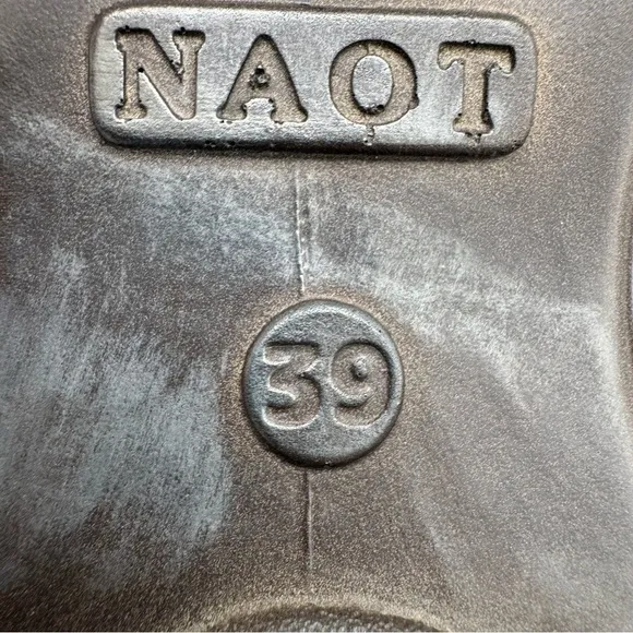 NAOT Sea Brown Leather Mary Jane Loafer Size EU 39/US 8