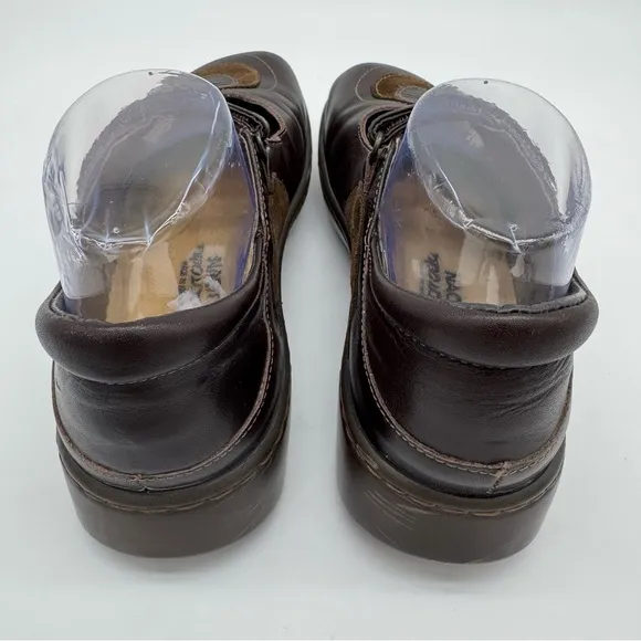 NAOT Sea Brown Leather Mary Jane Loafer Size EU 39/US 8
