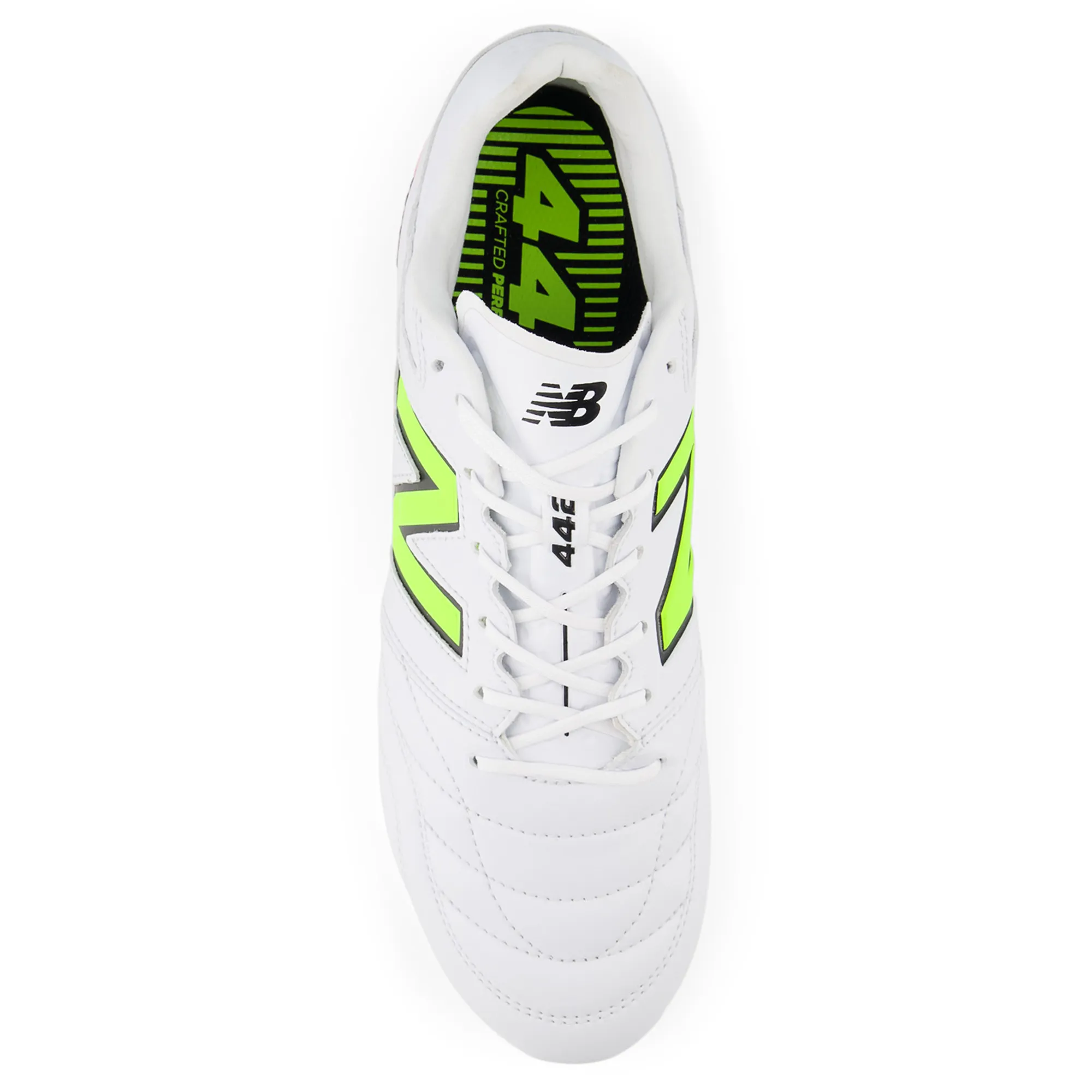 New Balance 442 v2 Pro FG Boots - White/Energy Red/Hi-Lite