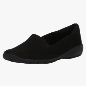 New Easy Spirit Women's Abriana 2 Loafer Flat Black Suede size 10