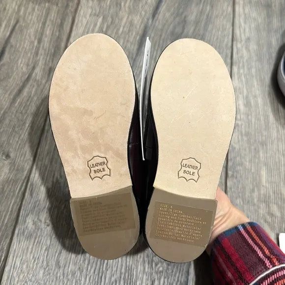 NEW • Janie and Jack • Boys Cocoa Leather penny Loafer Dark Brown 4 and 6