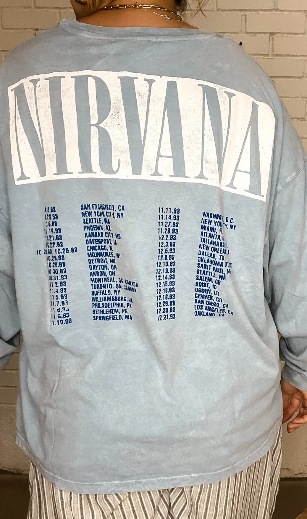 Nirvana Tour One Size Tee