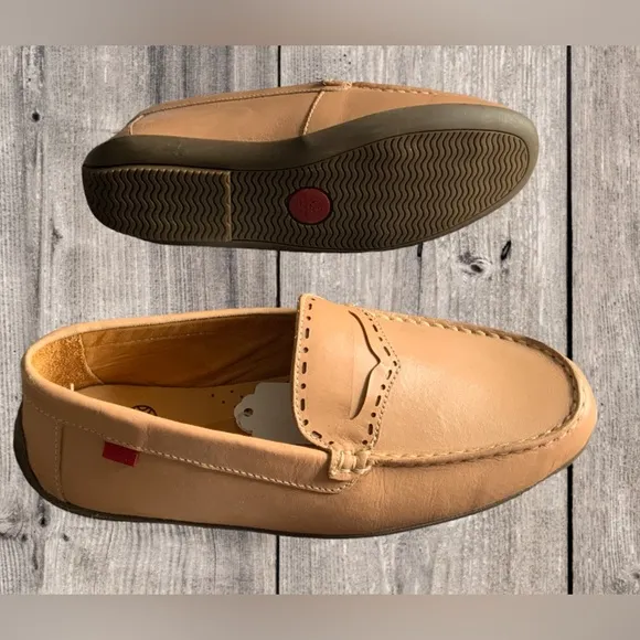 NWOT. MARC JOSEPH NEW YORK Unisex-Child Leather Driving Loafer(KY357)