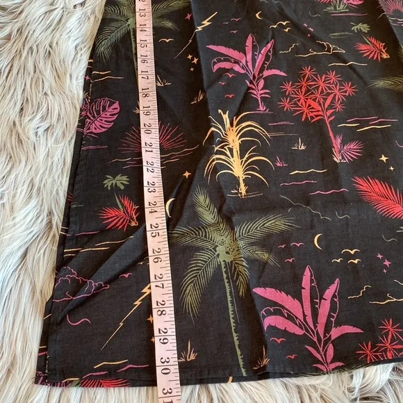 NWT Marine Layer Ryan Midi Slip Skirt Beach Wizard Print Womens Size 0