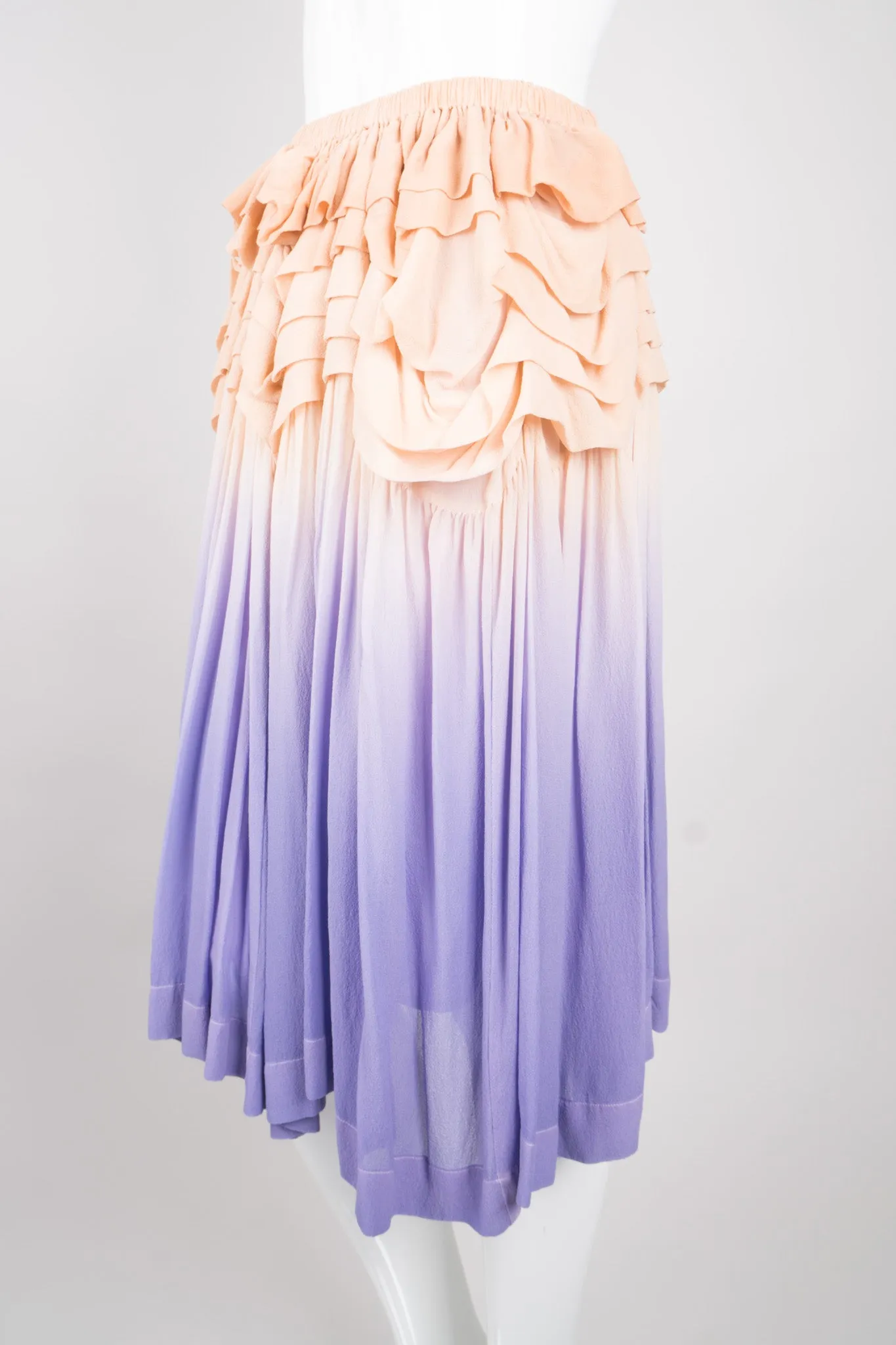Ombré Chiffon Ruffle Skirt