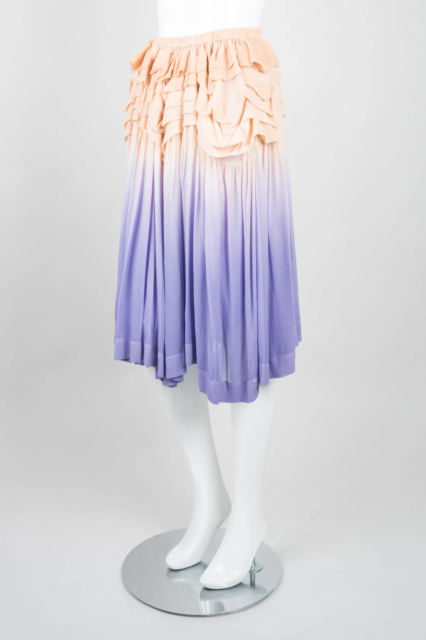 Ombré Chiffon Ruffle Skirt