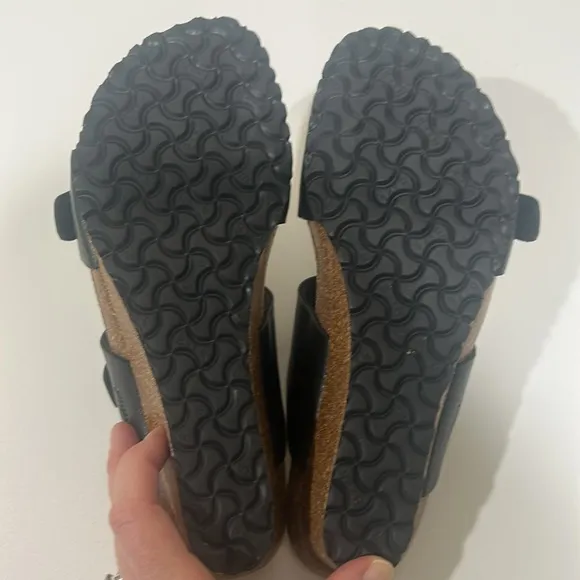 Papillio Birkenstock Dorothy Wedge Sandal Women's Size 38 / 7 Black