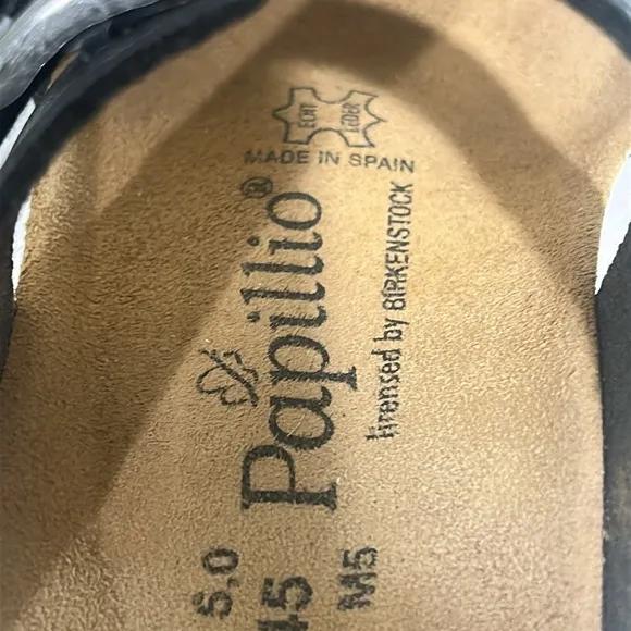 Papillio Birkenstock Dorothy Wedge Sandal Women's Size 38 / 7 Black