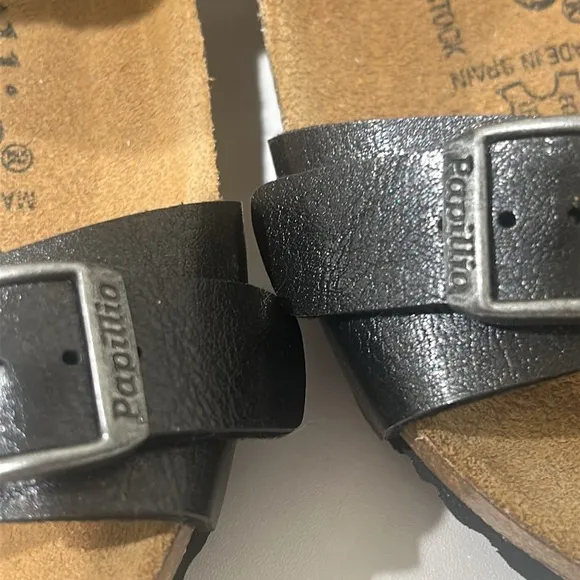 Papillio Birkenstock Dorothy Wedge Sandal Women's Size 38 / 7 Black