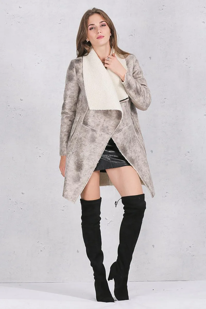 Paris Chic Suede Coat