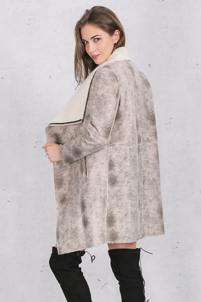 Paris Chic Suede Coat