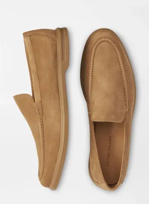 Peter Millar Excursionist Nubuck Venetian Loafer - British Tan
